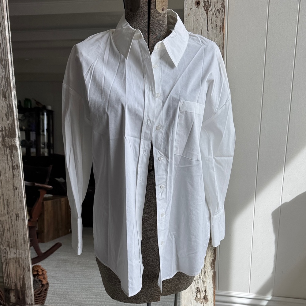 Philosophy Crisp White Button Down Shirt